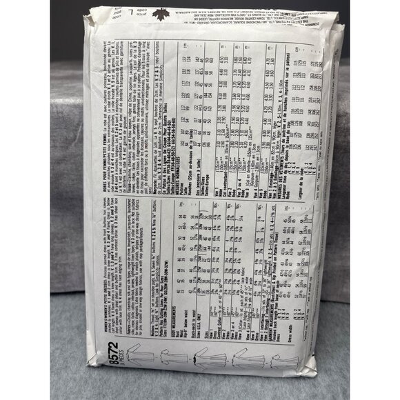 Simplicity Plus Size Dress Sewing Pattern 8572 26W 28W 30W 32W 1993 Vintage - Picture 3 of 9